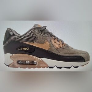 Nike Air Max 90 Leather Iron Metallic Bronze, Sz 9 wmn, BRAND NEW IN BOX